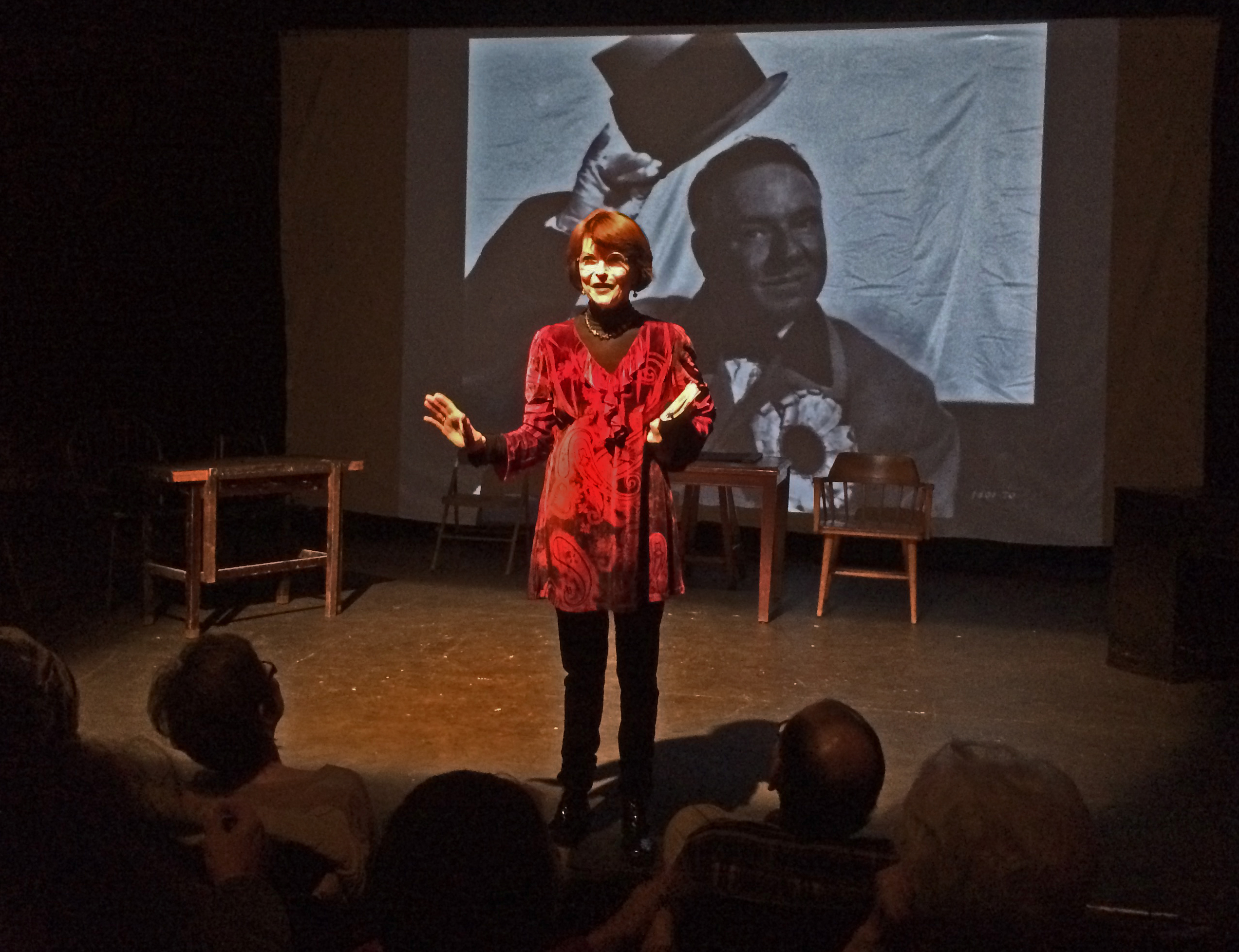 Dr. Harriet Fields at the Canary Trial Re-enactment